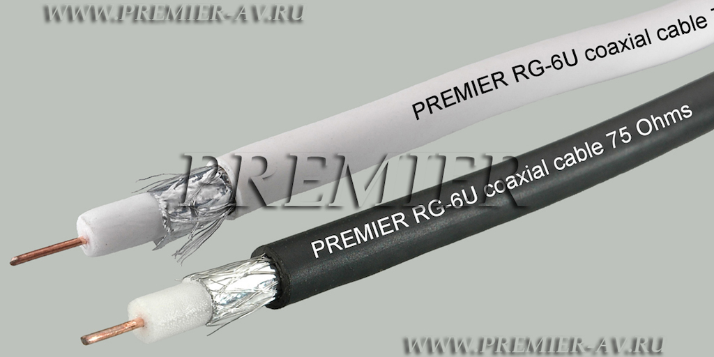 21-321 100 Кабель CONNECT-AV RG-6/U CCS WT коаксиальный 75 Ом омедненный белый 100м