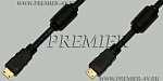 5-847 1.5 Шнур MINI HDMI "шт" - MINI HDMI "шт" "позолоченный" OD6.0мм с ферритами 1.5м