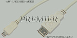 5-944 0.3 Шнур USB A “гн” - micro B “шт” / USB On-The-Go / OTG / 0.3м
