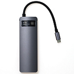 6-948 Адаптер USB-C Multiport HUB 10 в 1 (1?HDMI 8K30Hz, 2?USB-C, 1?DP 8K30Hz, 3?USB-A, 1?SD, 1?LAN)