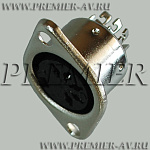 1-368 Разъем DIN 5 pin "гн" металл на корпус