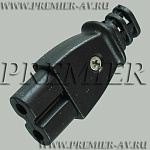 3-000 Гнездо сетевое "8" пластик на кабель разборное