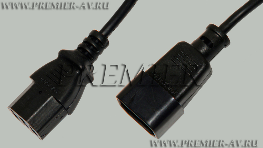 5-284 1.8 Удлинитель сетевой для компьютерной техники с кабелем 3x0.75мм2 1.8м