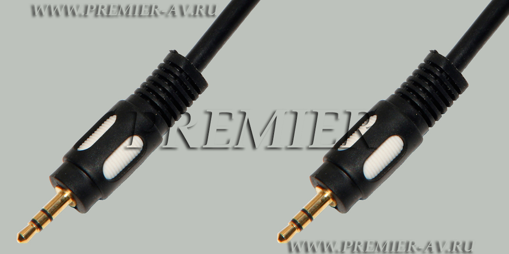 5-132 3.0 Шнур 3.5мм "шт" стерео - 3.5мм "шт" стерео "позолоченный" OD5.0мм 3.0м