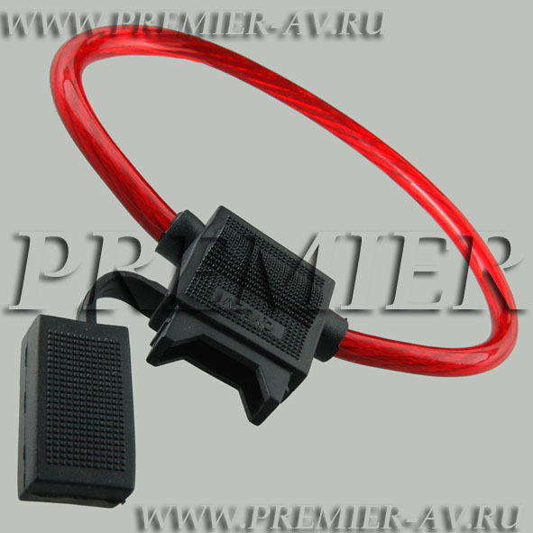 7-021 Держатель на 1 ATC (стандартный) флажковый предохранитель с кабелем 6мм2 (КОЛЬЦО)