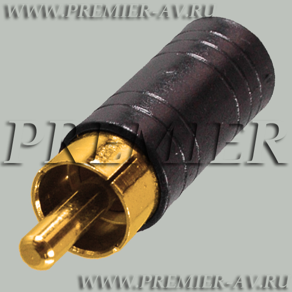 2-196G Переход RCA "шт" - 2.5мм "гн" моно пластик "позолоченный"