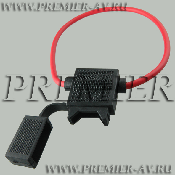 7-020 Держатель на 1 ATC (стандартный) флажковый предохранитель с кабелем 4мм2 (КОЛЬЦО)