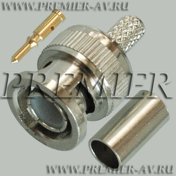 4-100 Разъем BNC "шт" металл на кабель RG-58, обжим