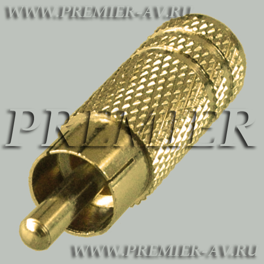 2-224G Переход RCA "шт" - 3.5мм "гн" моно металл "позолоченный"