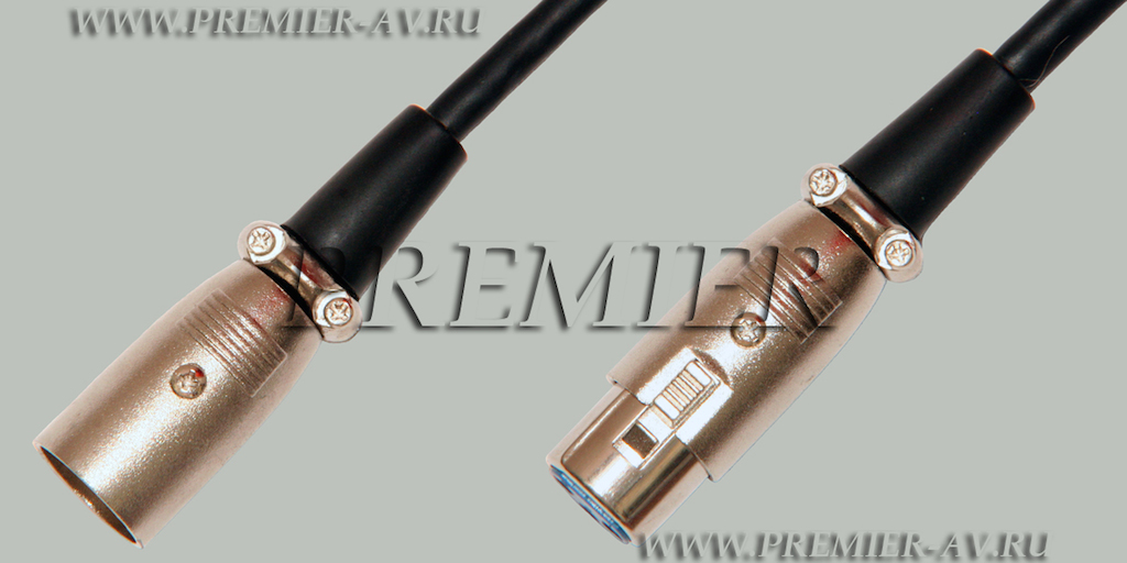 5-091 10.0 Шнур XLR "шт" - XLR "гн" OD7.0мм 10.0м