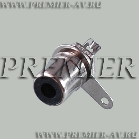 1-290 BK Разъем RCA "гн" металл на корпус, черный
