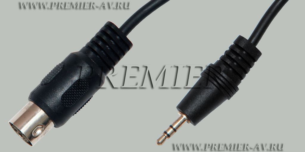 5-036 1.0 Шнур DIN 5 pin "шт" - 3.5мм "шт" стерео 1.0м