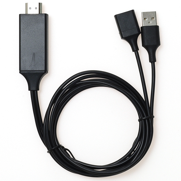 6-735 Переход USB-AA "гн" + USB-AA "шт" - HDMI "шт" (Цифровой AV-адаптер USB-AA / HDMI)