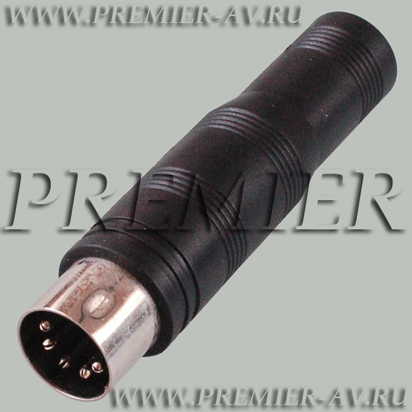 2-303 Переход DIN 5 pin "шт" - 6.35мм "гн" стерео пластик