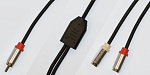 5-302 0.3 Шнур 1 x RCA "шт" - 2 x RCA "гн" "позолоченный" OD4.0x8.0мм экранированный 0.3м
