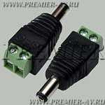 3-225 Разъем питания 5.5x2.5x14.0мм "шт" пластик на кабель, винт