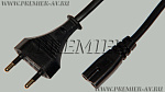 5-180 / AC cord VDE 3.0 Шнур сетевой для бытовой техники "8" с кабелем 2x0.75мм2 3.0м