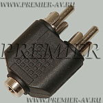 2-229  2 x RCA "" - 3.5 ""  