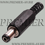 3-220 Разъем питания 5.5x2.1x9.5мм "шт" пластик на кабель