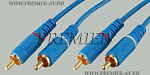 5-104F 1.0 F Шнур 2 x RCA "шт" - 2 x RCA "шт" "позолоченный" OD3.5x7.0мм 1.0м