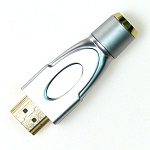 5-897G Разъем HDMI "шт" "позолоченный" (пайка) на кабель 9-9.5мм