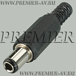 3-260 Разъем питания 6.3x3.1x10.0мм "шт" пластик на кабель