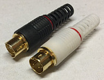 1-411 WT Разъем mini DIN 4 pin (S-VHS) "шт" пластик на кабель, белый