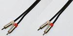 5-304 5.0 Шнур 2 x RCA "шт" - 2 x RCA "шт" "позолоченный" OD4.0x8.0мм экранированный 5.0м