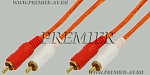 5-004G 3.0 RD G Шнур 2 x RCA "шт" - 2 x RCA "шт" "позолоченный" 3.0м красный