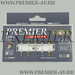 4-828FC Разветвитель на 8 тв 5-1000MHz + разъем F "шт" на кабель RG-6 (9 шт.), в картонной упаковке
