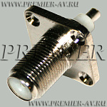 4-282 Разъем F "гн" металл на корпус с фланцем