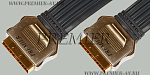 5-426 5.0 Шнур SCART "шт" - SCART "шт" PRO-class металл "позолоченный" "шлейф" 5.0м