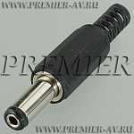 3-221 Разъем питания 5.5x2.1x14.0мм "шт" пластик на кабель