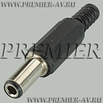 3-261 Разъем питания 6.3x3.1x14.0мм "шт" пластик на кабель