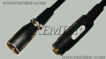 2-714G Переход XLR "шт" - 6.35мм "гн" моно "позолоченные" контакты с кабелем 0.3м