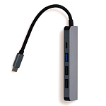 6-941 Адаптер USB-C Multiport HUB 5 в 1 (HDMI 4K30Hz, USB-A 3.0, USB-A 2.0, USB-C PD)