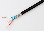 28-510 100 Кабель DMX-12 BK для передачи AES/EBU и DMX512 сигналов 2 жилы 2 экрана OD5.5мм черный 100м