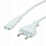 5-180 WH / AC cord VDE 3.0 WH Шнур сетевой для бытовой техники "8" с кабелем 2x0.75мм2 3.0м, белый